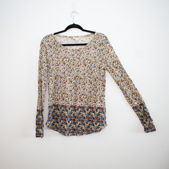 Lucky Brand Tops - Lucky Brand Floral Long Sleeve Top Size Small